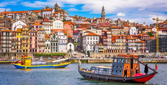 Le centre historique de Porto depuis Leixões