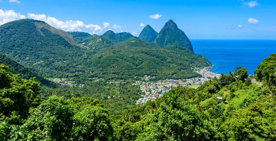 Le cime vulcaniche di Santa Lucia