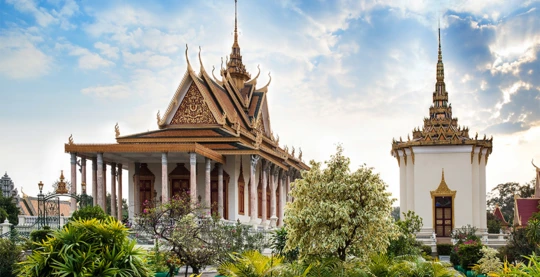 Visite du pagoda de Phnom Penh