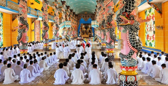 Visite du temple Cao Dai