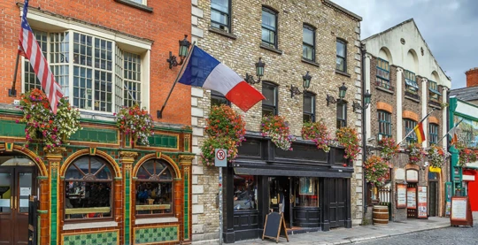 Le quartier piétonnier de Temple Bar