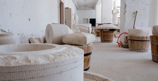 Visita de la escuela de cantería