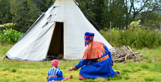 Visiting a Sami family