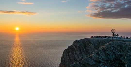 Breakfast at the North Cape Plateau