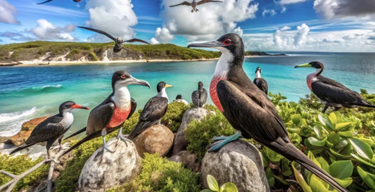 Barbuda Frigatebirds