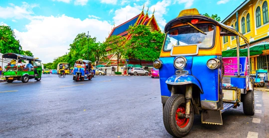 Kampong Cham panoramique en tuk-tuk