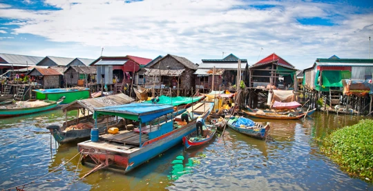 Panoramique de la campagne cambodgienne