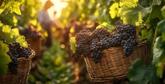 Weinlese in den Weinbergen