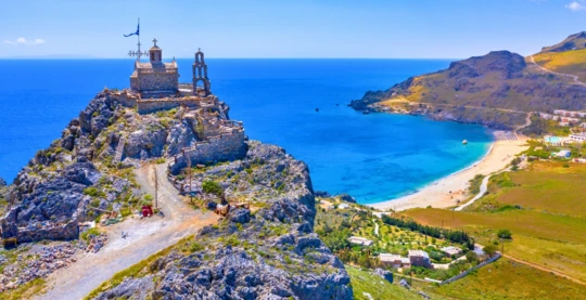Villages de montagne de Réthymnon, une gorge et la plage de sable de Damnoni
