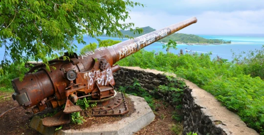 Descubrimiento de los restos de la Segunda Guerra Mundial (cañones y búnkeres)