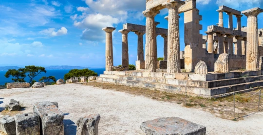 Visite du temple d'Aphaia