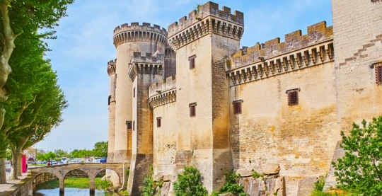 Visit of Tarascon Castle, Les Baux-de-Provence, and its Nativity figurine museum