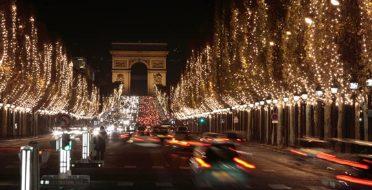 Panoramic Paris and Christmas