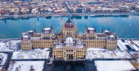 Visite de la ville de Budapest en hiver