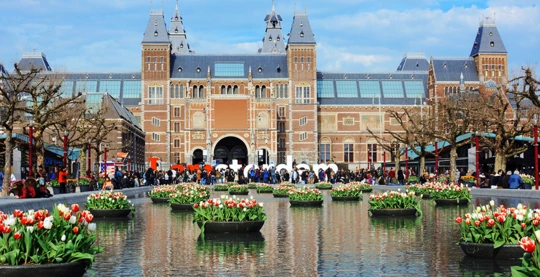 The Rijksmuseum in Amsterdam