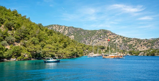 Exploring the picturesque coves of Göcek