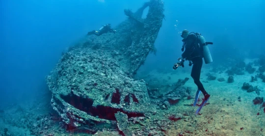 Plongée sur l’épave du Dunraven