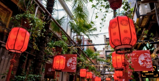 Promenade dans le quartier piéton de Tianzifang