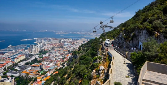 Visita a la cima de Gibraltar en teleférico