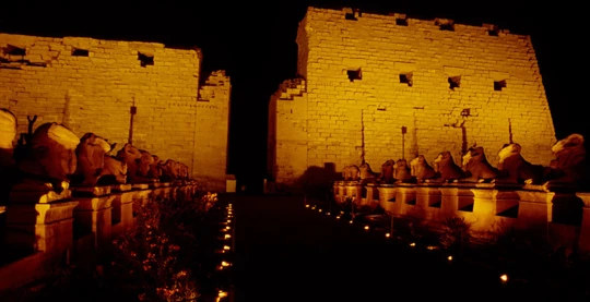 Visite nocturne du temple de Louxor