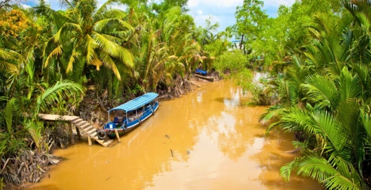 Excursion à Ben Tre en sampan