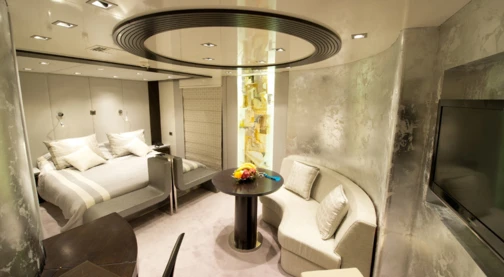 Suite armatoriale ponte superiore. Configurazione flessibile