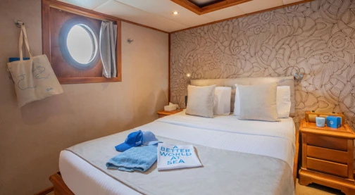 Cat A - Upper deck - Double bed or twin beds