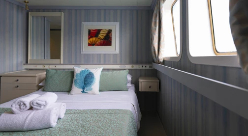 Cat. B: Cubierta principal y Sun-deck. Cama doble o gemelas