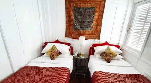 Cabin with twin beds