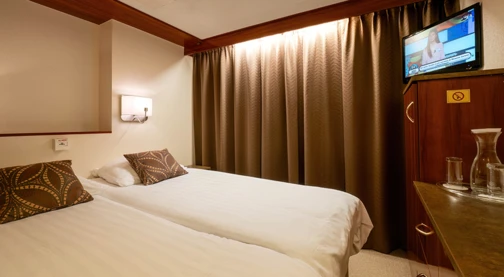 Double cabin on the main deck