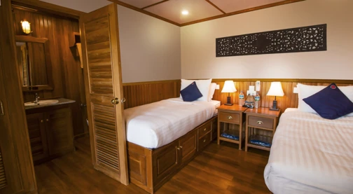 Cabine double sur le pont principal