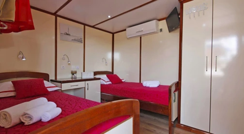 Cabine double - Lits simples - Pont principal