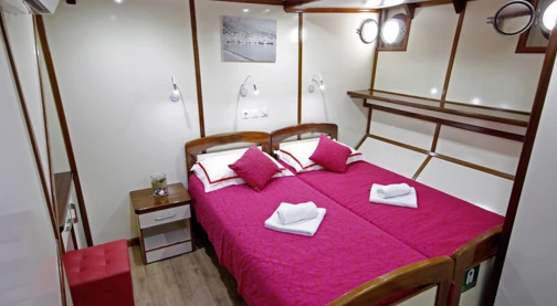 Cabine double - Lit double - Pont inférieur