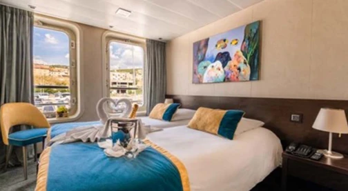 Cubierta superior - Camarote doble - Cama de matrimonio - Cat C