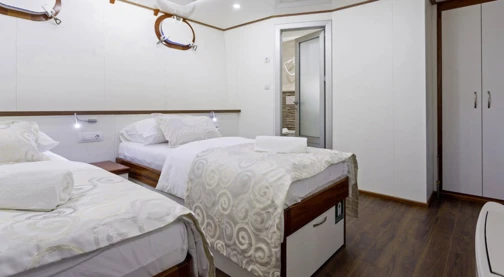 Cabine double - Pont inférieur - Lit double