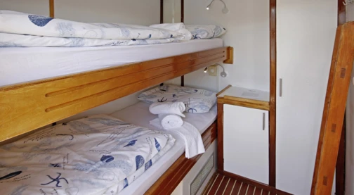 Doppelkabine – Etagenbetten – Hauptdeck