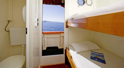 Cabine double - Pont principal - Lits superposés