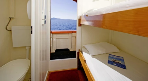 Cabine simple - Pont principal - Lits superposés