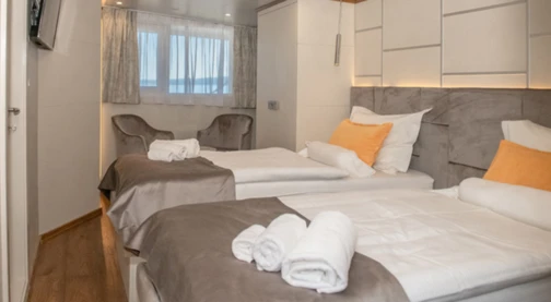 Cabine double - Lits simples - Pont supérieur