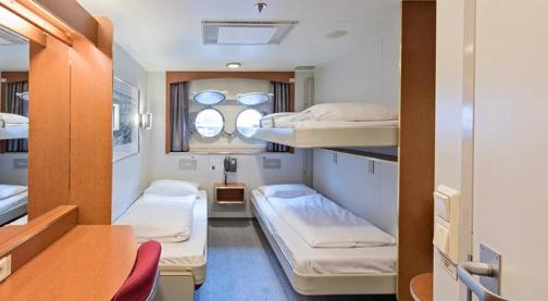 Außenkabine für drei Reisende - Unteres Deck