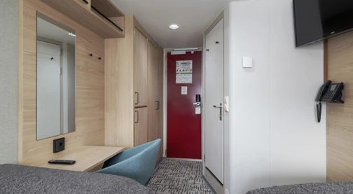 Außenkabine für drei Reisende - Mitteldeck