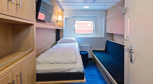 Dreibett-Außenkabine – Ober- oder Mitteldeck