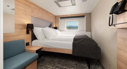 Entspannende Außenkabine – Mitteldeck