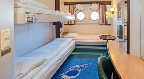 Dreifachkabine - Unteres Deck