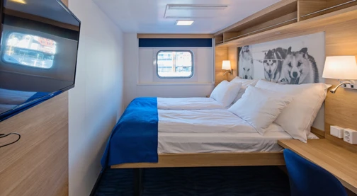 Doppelkabine außen - Ober- oder Mitteldecks