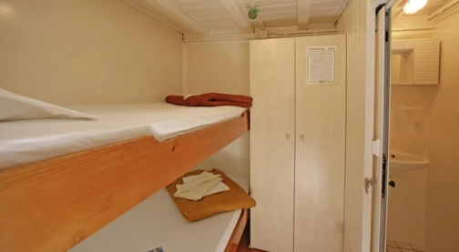 Cabine simple - Pont supérieur - Lits superposés