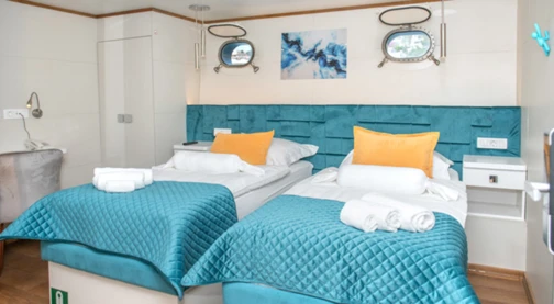 Double Cabin - 2 Single Beds - Main Deck