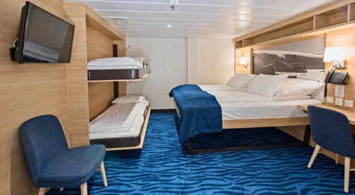 Cabine intérieure - Pont inférieur ou supérieur