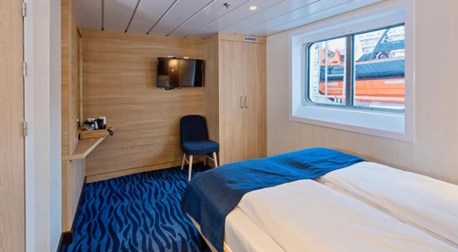 Cabine extérieure accessible aux fauteuils roulants