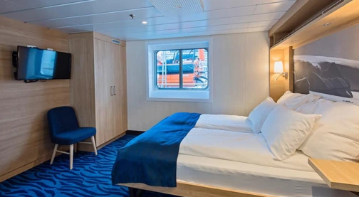 Cabine extérieure accessible aux fauteuils roulants